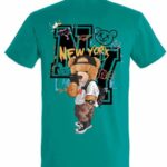 T-shirt Nice New York green- back TheSavage.gr