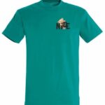 T-shirt Nice New York green- front TheSavage.gr