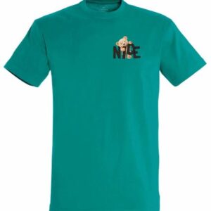 T-shirt Nice New York green- front TheSavage.gr